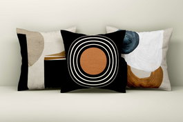 Aberto Design Juego de Fundas de Cojín Multicolor 43 x 43 cm (3 piezas)